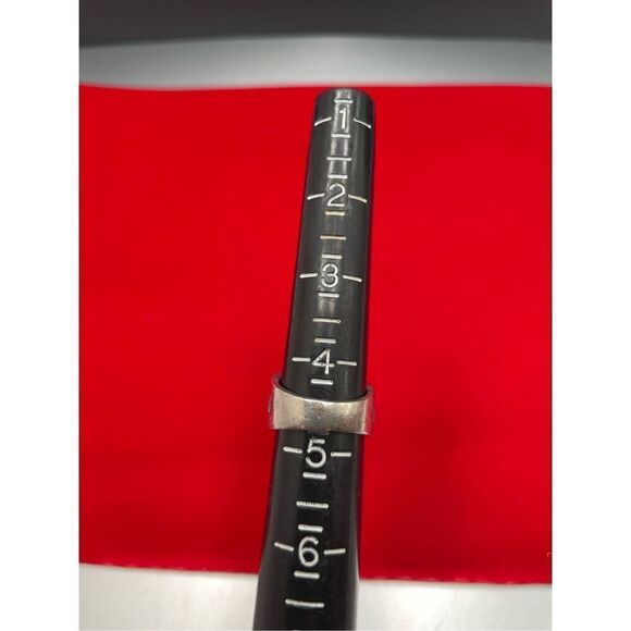 Vargas Vintage Sterling Silver Synthetic Ruby Ring Size 4.5 Unisex - Picture 4 of 10